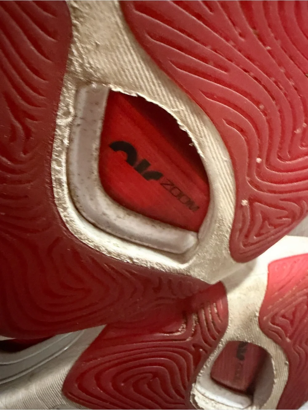 Jordan Red and White Women's Athletic Basketball Shoes